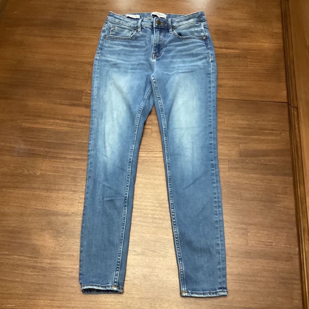 Vigoss Marley Skinny Jeans Womens 27 Medium Wash High Rise Distressed Hem Denim - Picture 9 of 9